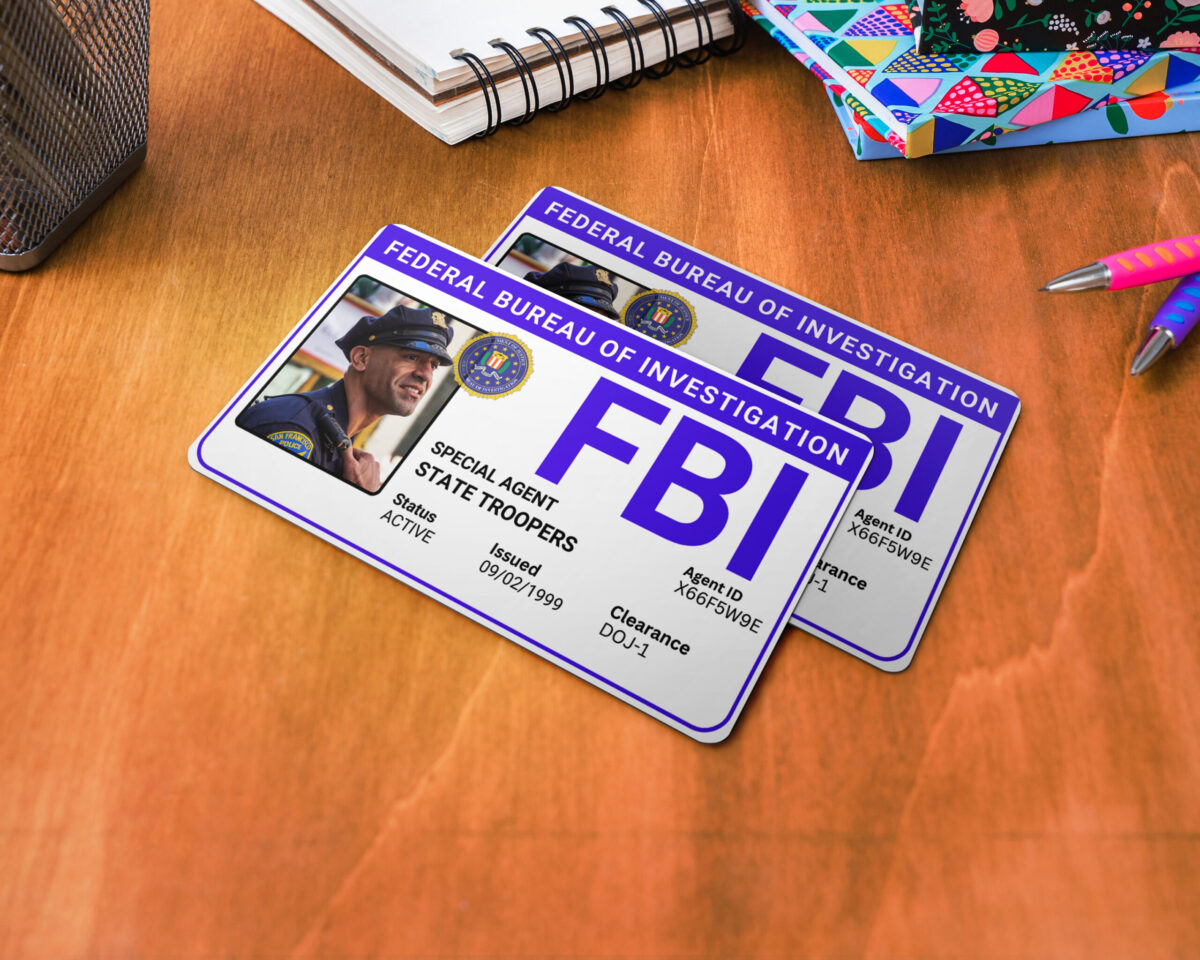 Printable FBI Agent id Badge Template | Supernatural FBI ID Badge | Bobby Singer aka Agent Willis | Printable id | Digital in Canvas