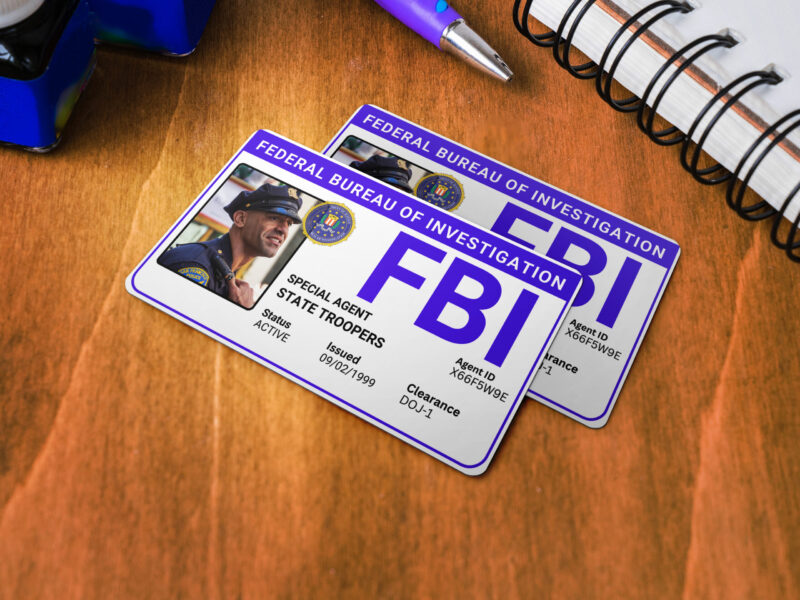 Printable FBI Agent id Badge Template | Supernatural FBI ID Badge | Bobby Singer aka Agent Willis | Printable id | Digital in Canvas