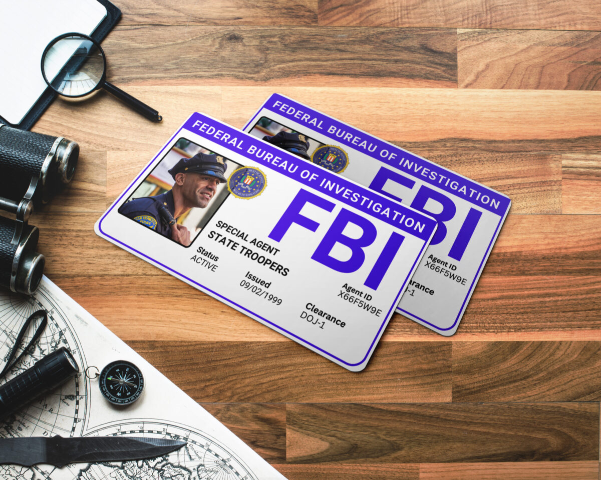 Printable FBI Agent id Badge Template | Supernatural FBI ID Badge | Bobby Singer aka Agent Willis | Printable id | Digital in Canvas - Image 2