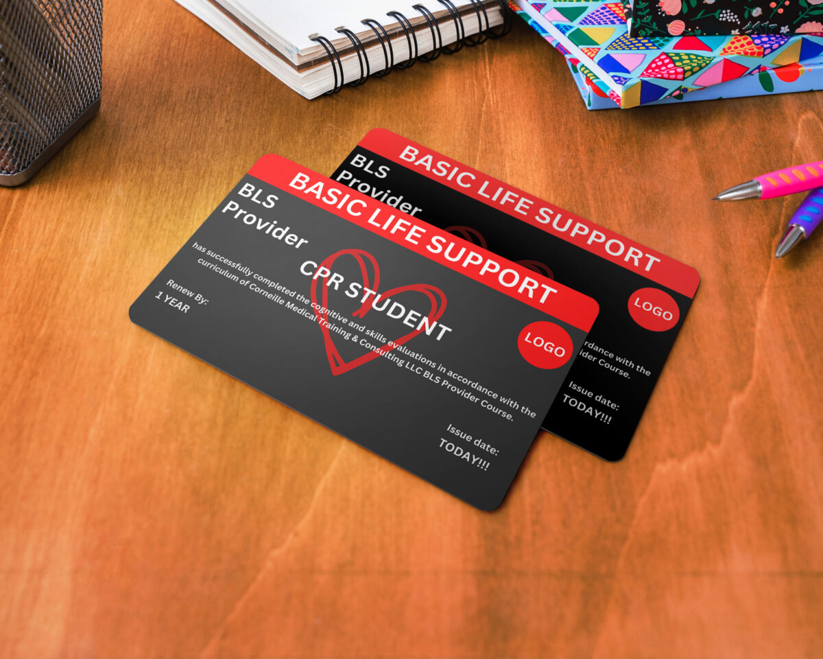 Printable Basic Life Support id Template | Basic Life Support ID card | Basic Life Support Printable Id | Digital in Canvas