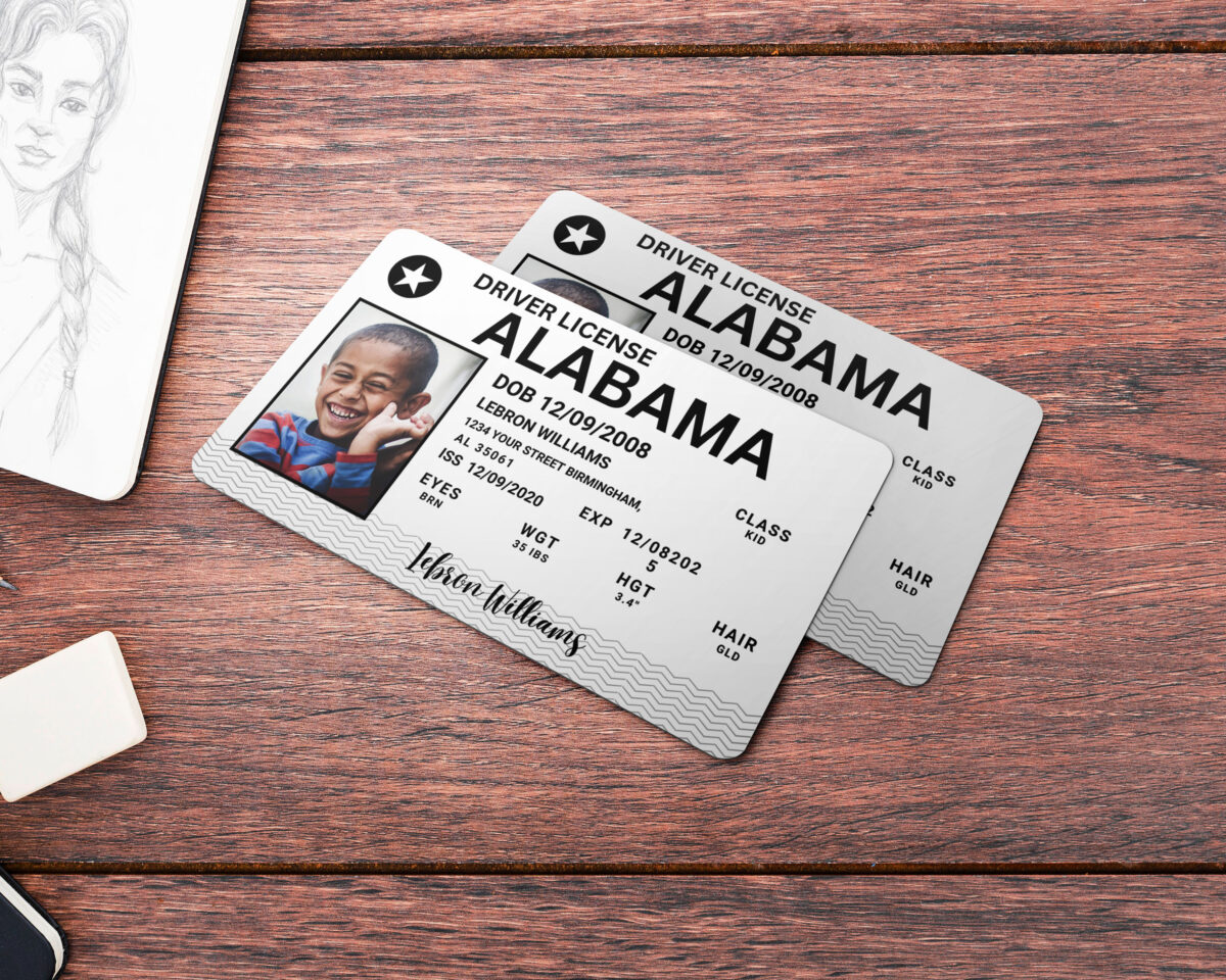 Alabama ID Card, Personalized Photo Id Card TEMPLATE Alabama ID Card Safety, Custom Diy on Canva, Printable at Home, Realistic for Fun and Travel - Image 3