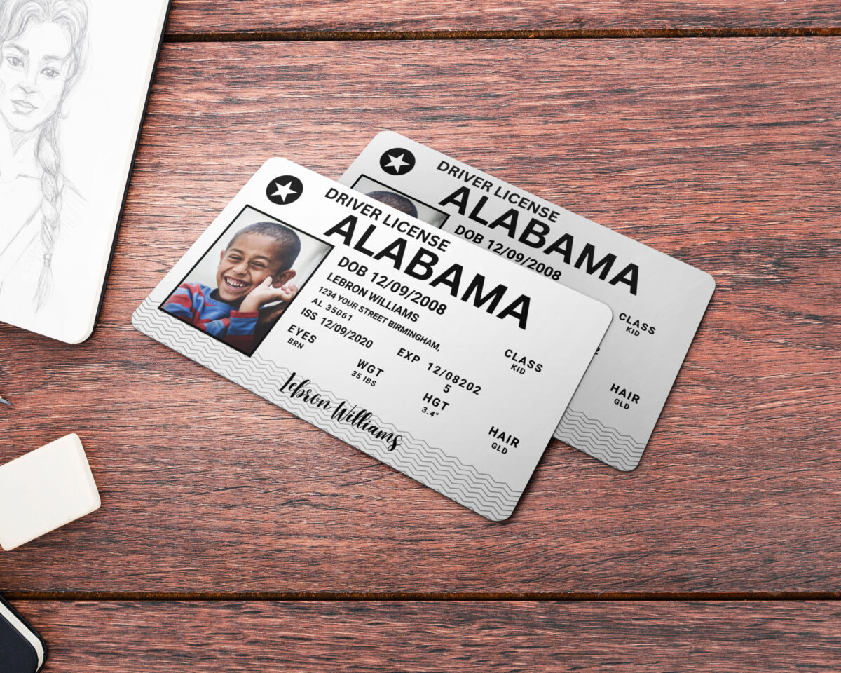 Alabama ID Card, Personalized Photo Id Card TEMPLATE Alabama ID Card Safety, Custom Diy on Canva, Printable at Home, Realistic for Fun and Travel - Image 3