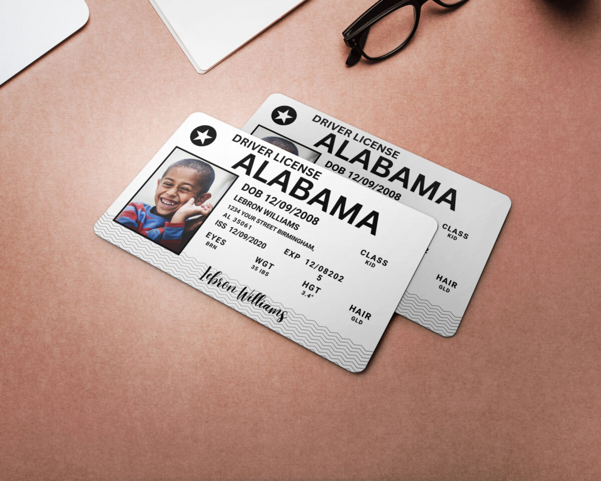 Alabama ID Card, Personalized Photo Id Card TEMPLATE Alabama ID Card Safety, Custom Diy on Canva, Printable at Home, Realistic for Fun and Travel - Image 4