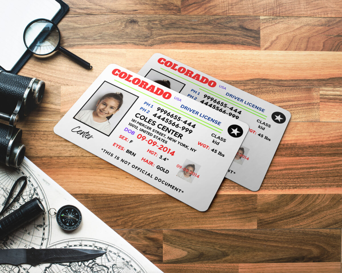 Colorado ID Card, Personalized Photo Id Card TEMPLATE ,Colorado ID Card Safety, Custom Diy on Canva, Printable at Home, Realistic for Fun and Travel - Image 2