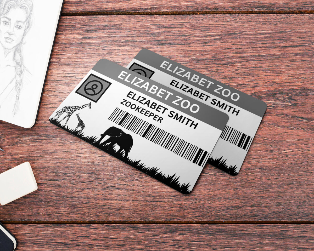 Editable Elizabet zoo Elizabet smith Zookeeper ID Card Template, Custom Elizabet zoo Elizabet smith Zookeeper ID Card Template, Printable Elizabet zoo Elizabet smith Zookeeper Identification Badge, Canva Template - Image 2