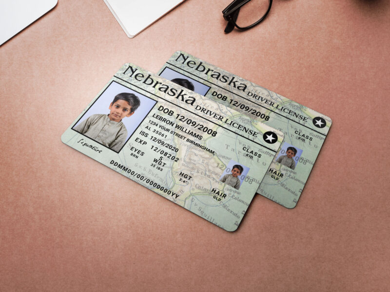 Nebraska ID Card, Personalized Photo Id Card TEMPLATE Nebraska ID Card Safety, Custom Diy on Canva, Printable at Home, Realistic for Fun and Travel