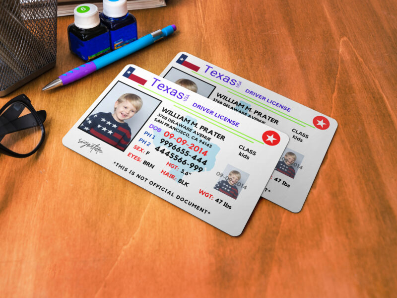 Texas ID Card, Personalized Photo Id Card TEMPLATE ,Texas ID Card Safety, Custom Diy on Canva, Printable at Home, Realistic for Fun and Travel