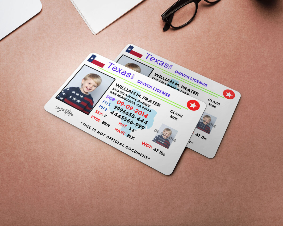 Texas ID Card, Personalized Photo Id Card TEMPLATE ,Texas ID Card Safety, Custom Diy on Canva, Printable at Home, Realistic for Fun and Travel - Image 4