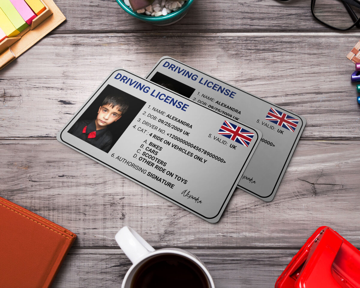 UK Driving license  ID Card, Personalized Photo Id Card TEMPLATE ,UK Driving license  ID Card Safety, Custom Diy on Canva, Printable at Home, Realistic for Fun and Travel - Image 4