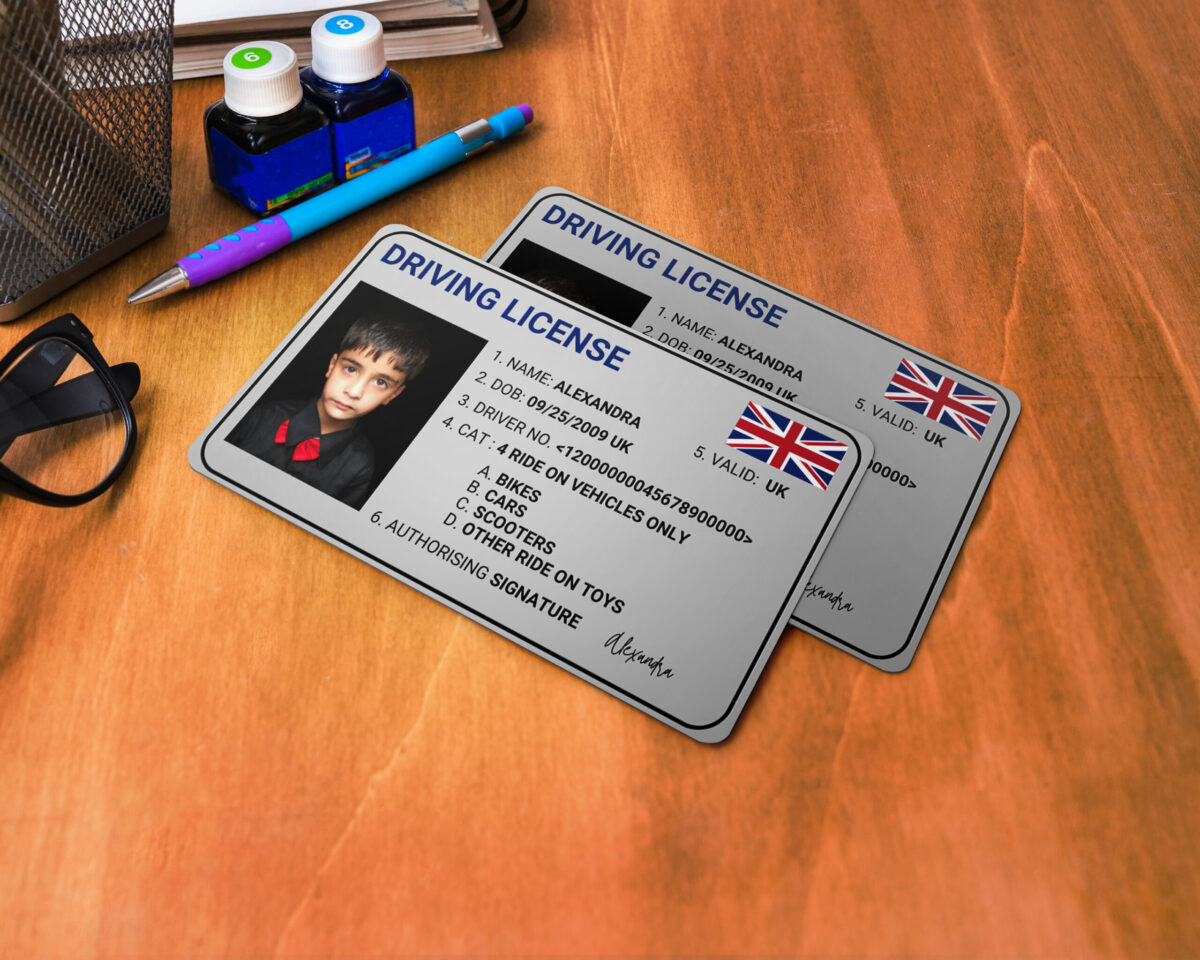 UK Driving license  ID Card, Personalized Photo Id Card TEMPLATE ,UK Driving license  ID Card Safety, Custom Diy on Canva, Printable at Home, Realistic for Fun and Travel - Image 2