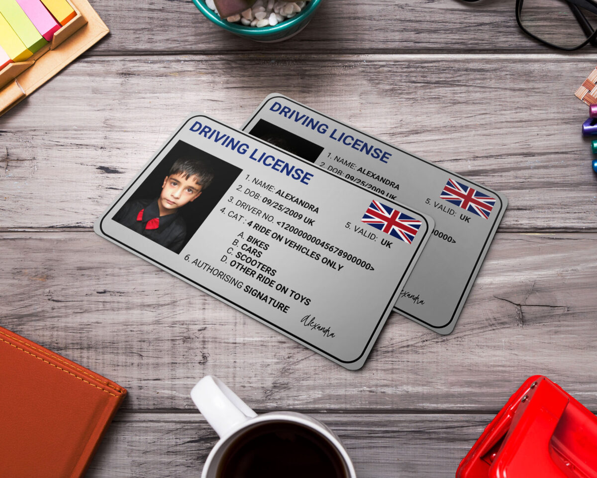 UK Driving license  ID Card, Personalized Photo Id Card TEMPLATE ,UK Driving license  ID Card Safety, Custom Diy on Canva, Printable at Home, Realistic for Fun and Travel - Image 4