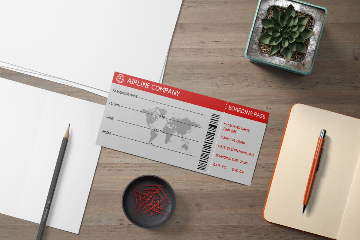Editable Airline Surprise Ticket Template – Canva + PDF/JPEG – Concert, Travel, Party, Reunion, Birthday, Christmas, Vacation – Instant Download & Fully Customizable – Memorable Digital Ticket Surprise Gift for Him / Her - Image 2