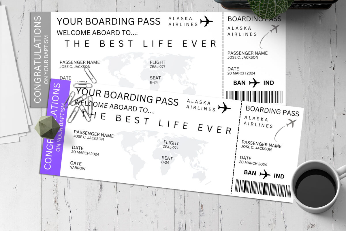 Editable Congratulations Trip Surprise Ticket Template – Canva + PDF/JPEG – Concert, Travel, Party, Reunion, Birthday, Christmas, Vacation – Instant Download & Fully Customizable – Memorable Digital Ticket Surprise Gift for Him / Her
