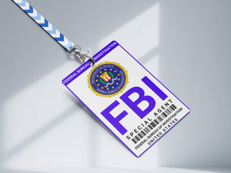 FBI ID Badge, Custom ID Badge, Custom ID Card, Id Card Template, Employee Badge, Canva Template, Science lab, FBI ID Badge, Office Badge