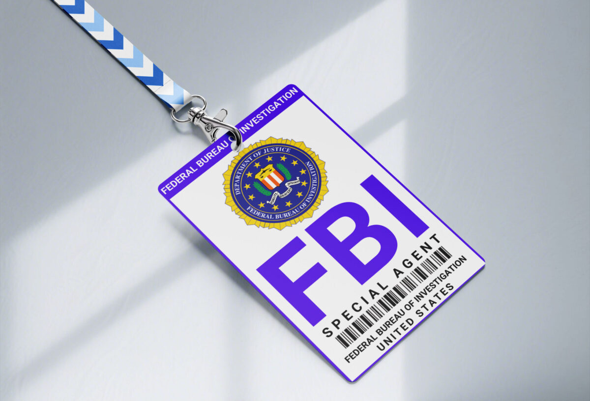 FBI ID Badge, Custom ID Badge, Custom ID Card, Id Card Template, Employee Badge, Canva Template, Science lab, FBI ID Badge, Office Badge