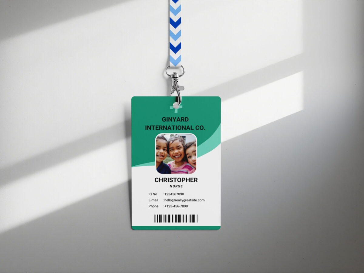 Ginyard international co. ID Badge, Custom ID Badge, Custom ID Card, Id Card Template, Employee Badge, Canva Template, Ginyard international co. Badge, Office Badge - Image 2