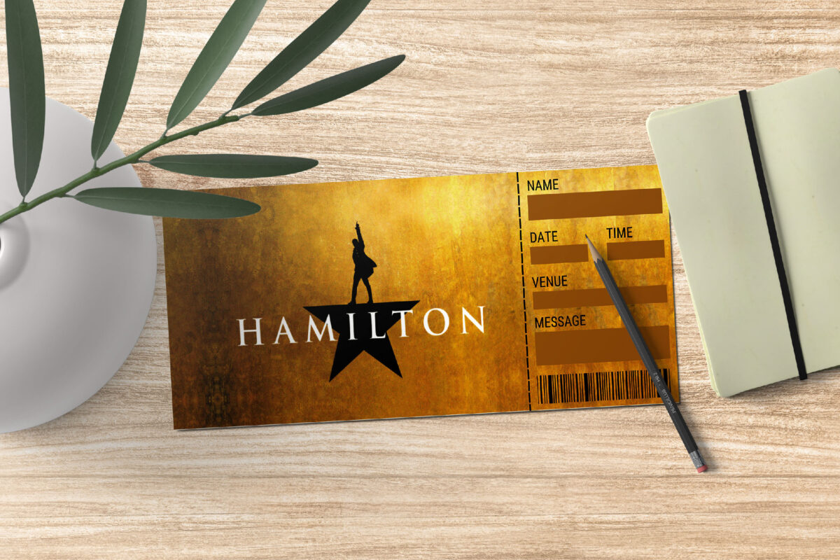 Editable Hamilton Surprise Ticket Template – Canva + PDF/JPEG – Concert, Travel, Party, Reunion, Birthday, Christmas, Vacation – Instant Download & Fully Customizable – Memorable Digital Ticket Surprise Gift for Him / Her - Image 3