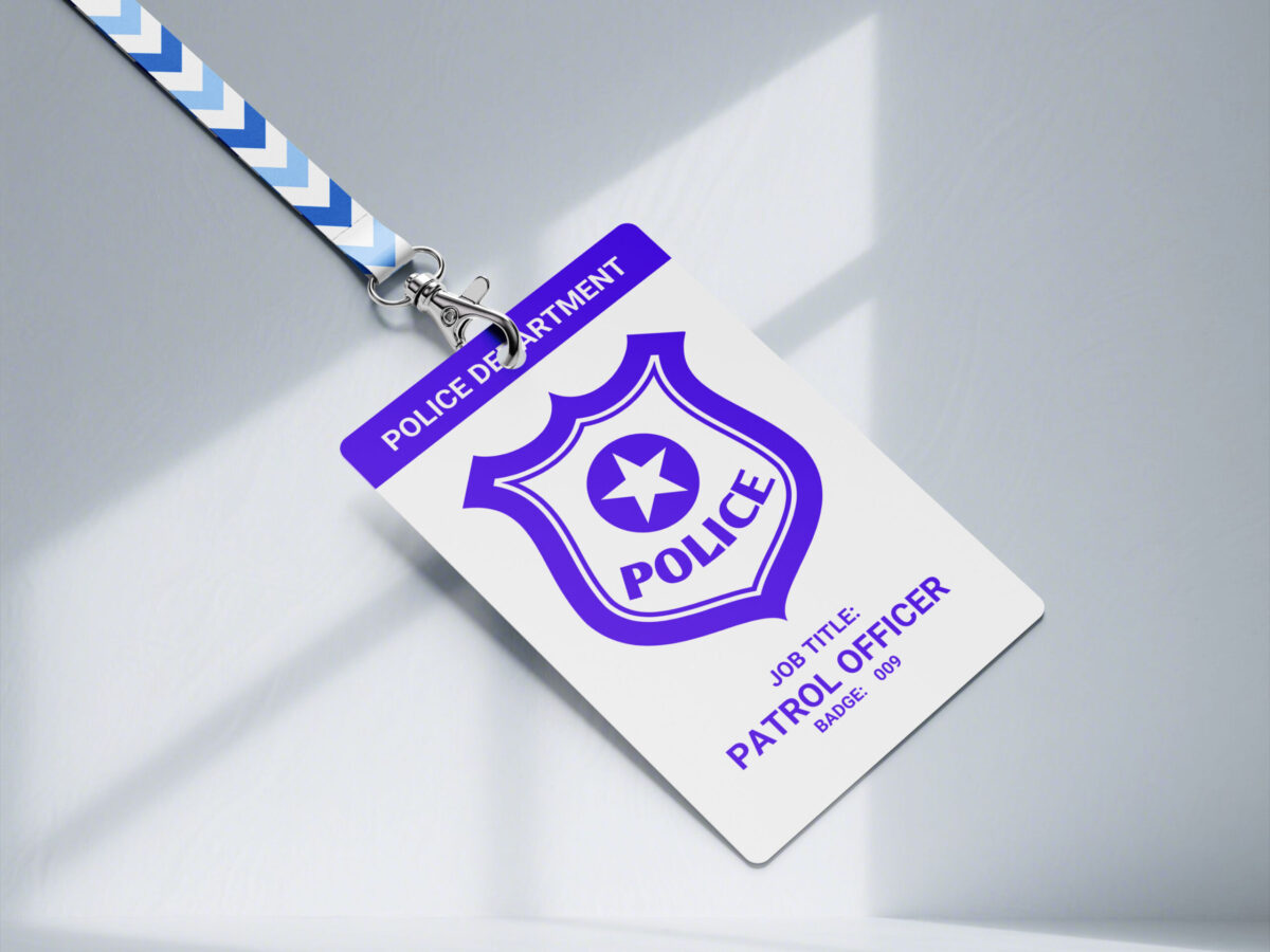 Police Department ID Badge, Custom ID Badge, Custom ID Card, Id Card Template, Employee Badge, Canva Template, Science lab, Police DepartmentID Badge, Office Badge - Image 2