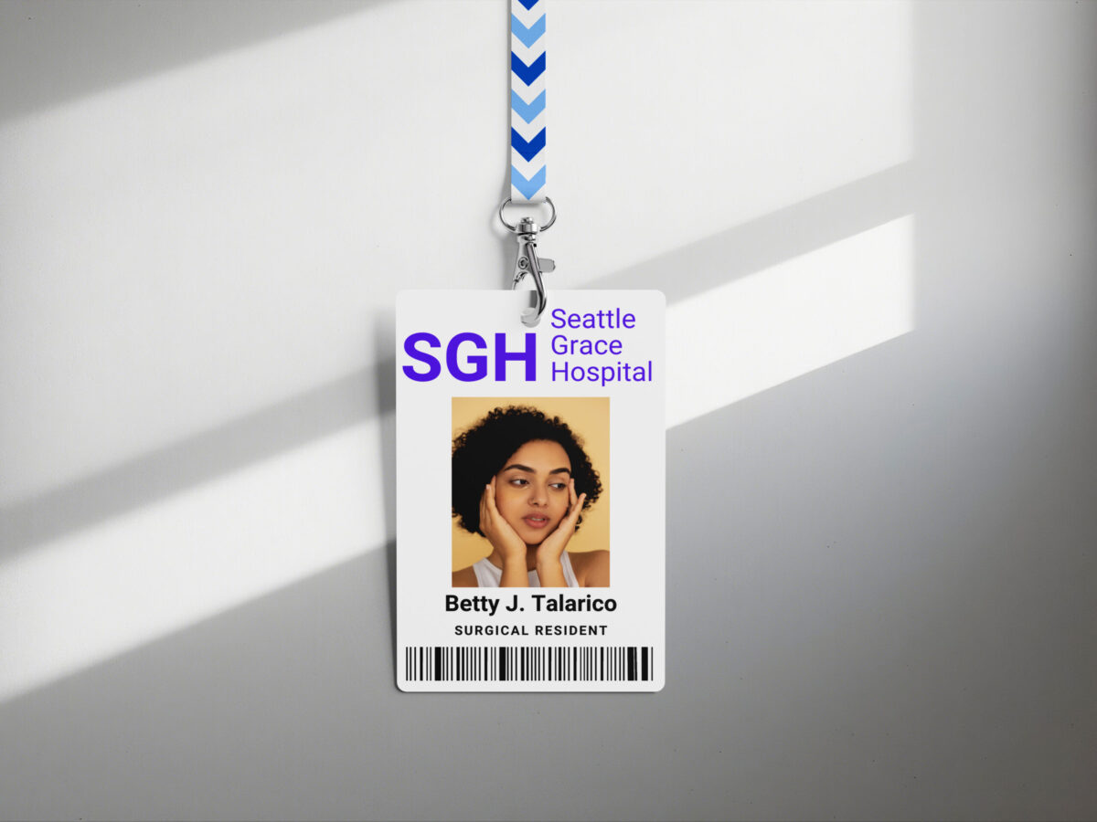 SGH, Seattle grace hospital ID Badge, Custom ID Badge, Custom ID Card, Id Card Template, Employee Badge, Canva Template, United kingdom , Digital Badge, Office Badge - Image 2