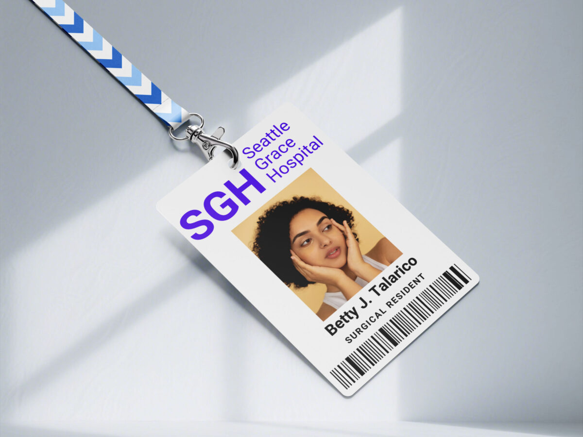 SGH, Seattle grace hospital ID Badge, Custom ID Badge, Custom ID Card, Id Card Template, Employee Badge, Canva Template, United kingdom , Digital Badge, Office Badge