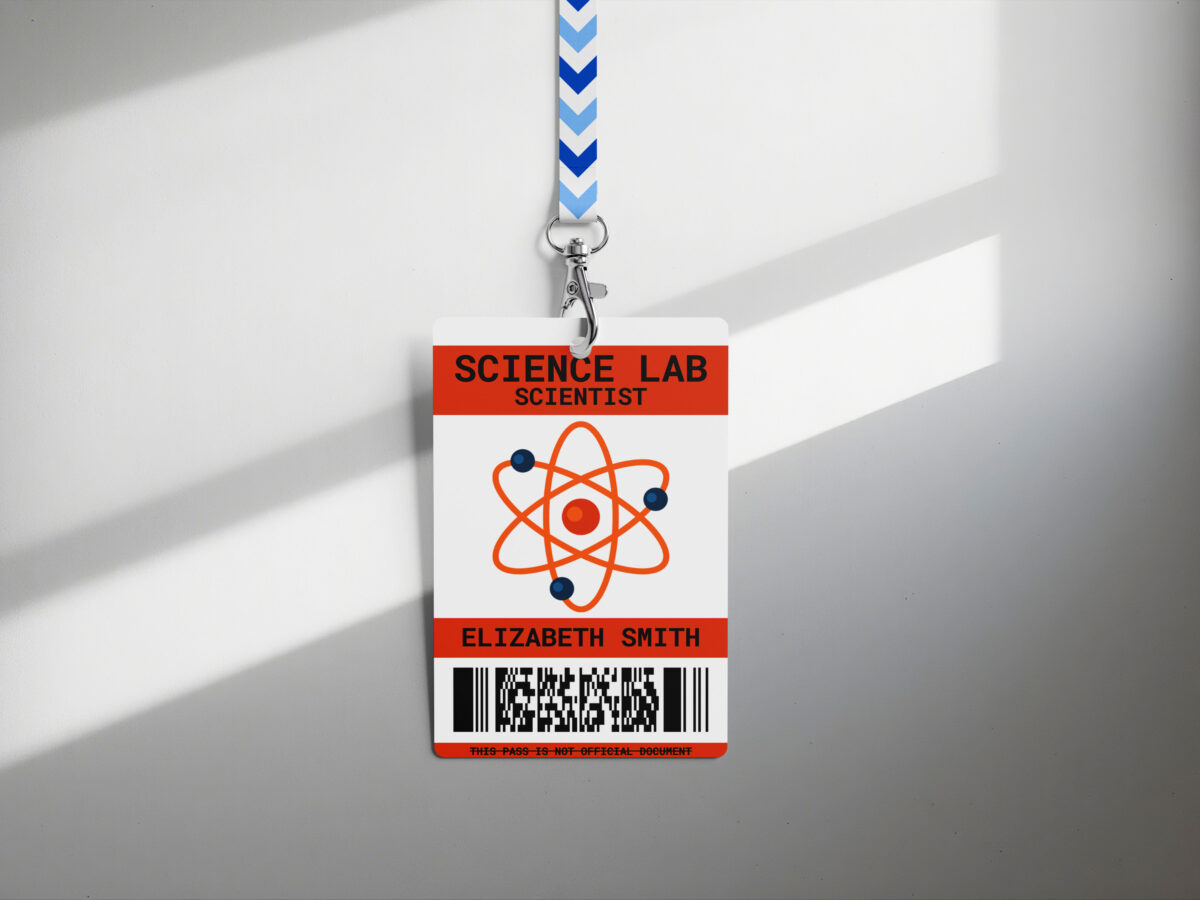 Science lab, scientist ID Badge, Custom ID Badge, Custom ID Card, Id Card Template, Employee Badge, Canva Template, Science lab, scientist Badge, Office Badge - Image 2