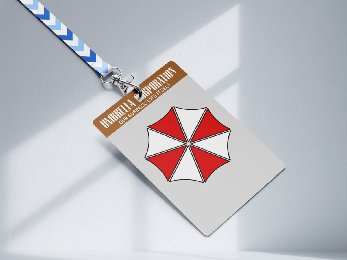 Umbrella Corporation ID Badge, Custom ID Badge, Custom ID Card, Id Card Template, Employee Badge, Canva Template, Umbrella Corporation, Digital Badge, Office Badge - Image 2