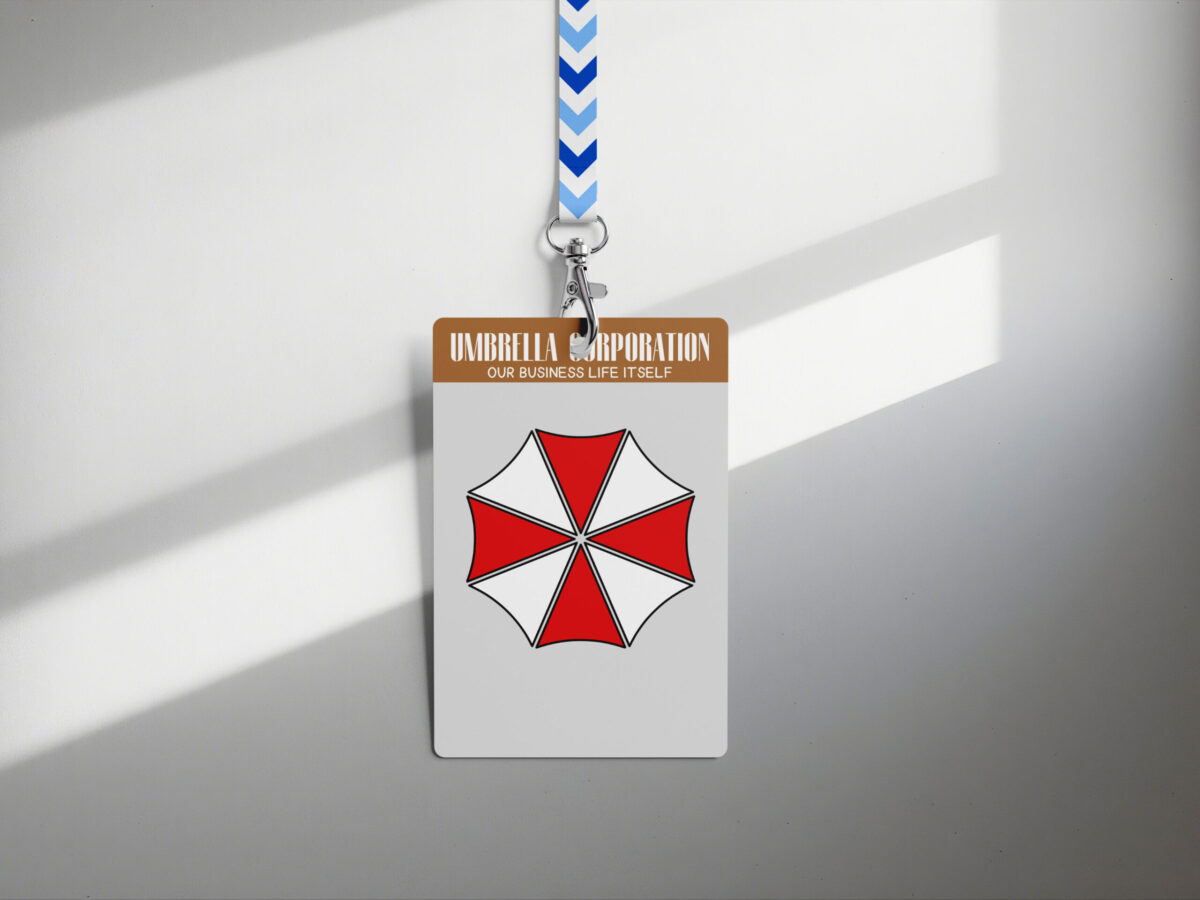 Umbrella Corporation ID Badge, Custom ID Badge, Custom ID Card, Id Card Template, Employee Badge, Canva Template, Umbrella Corporation, Digital Badge, Office Badge - Image 3