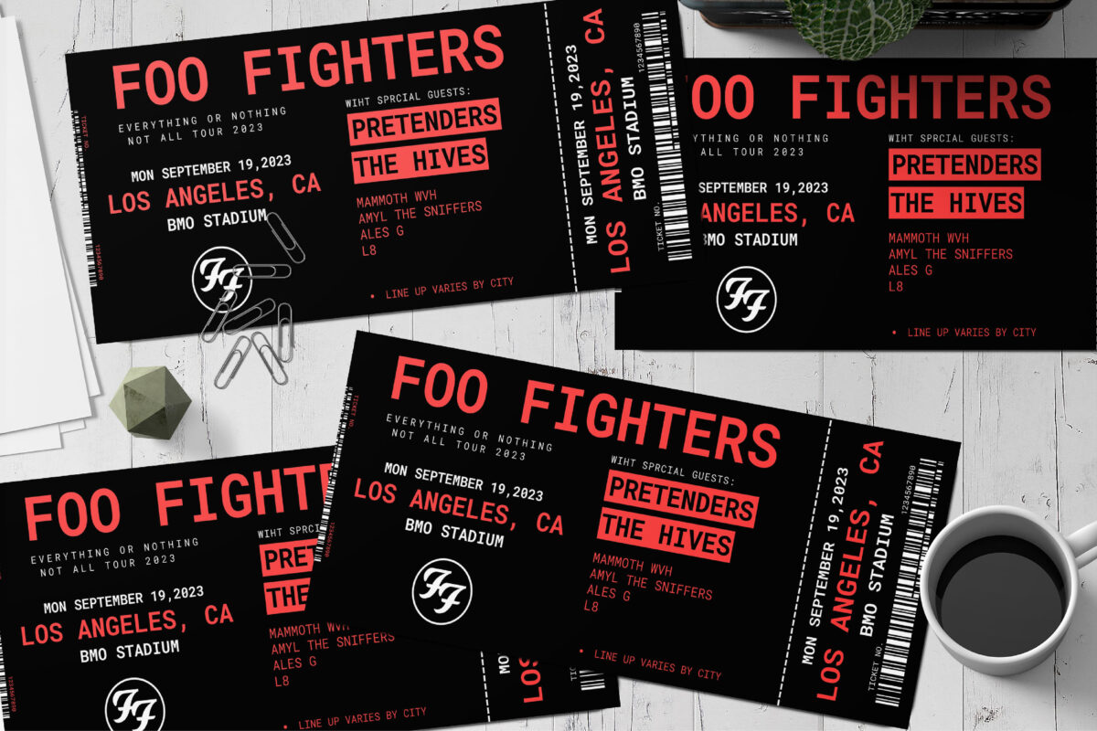 Editable foo fighters ticket Surprise Ticket Template – Canva + PDF/JPEG – Concert, Travel, Party, Reunion, Birthday, Christmas, Vacation – Instant Download & Fully Customizable – Memorable Digital Ticket Surprise Gift for Him / Her