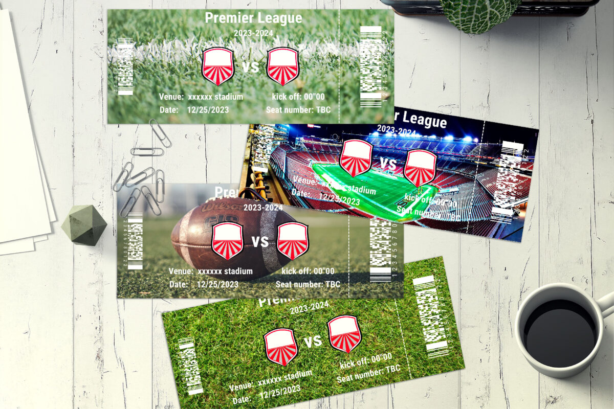 Editable team vs team  football Surprise Ticket Template – Canva + PDF/JPEG – Concert, Travel, Party, Reunion, Birthday, Christmas, Vacation – Instant Download & Fully Customizable – Memorable Digital Ticket Surprise Gift for Him / Her