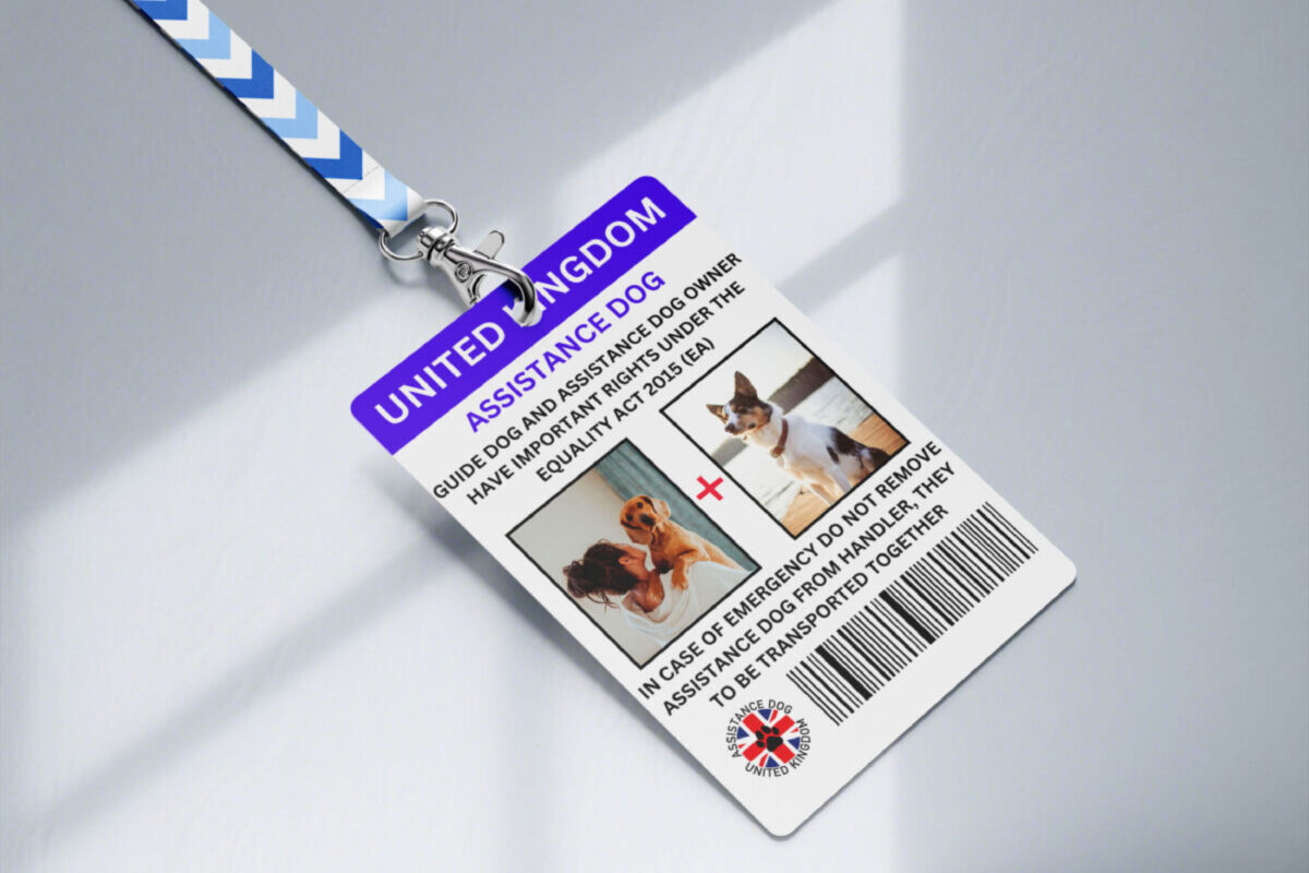 United kingdom ID Badge, Custom ID Badge, Custom ID Card, Id Card Template, Employee Badge, Canva Template, United kingdom Dog lover , Digital Badge, Office Badge