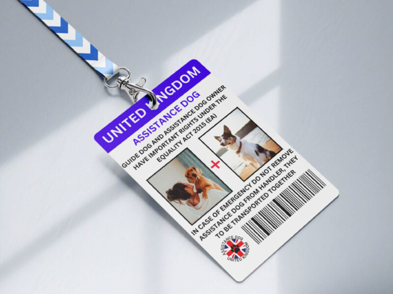 United kingdom ID Badge, Custom ID Badge, Custom ID Card, Id Card Template, Employee Badge, Canva Template, United kingdom Dog lover , Digital Badge, Office Badge