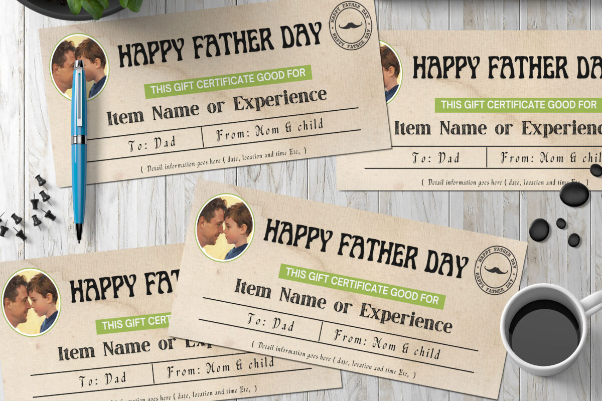 Editable Father's Day Gift Voucher Template – Printable Experience Coupon for Dad, Custom Reusable Certificate, Instant Download Present Idea - Image 4