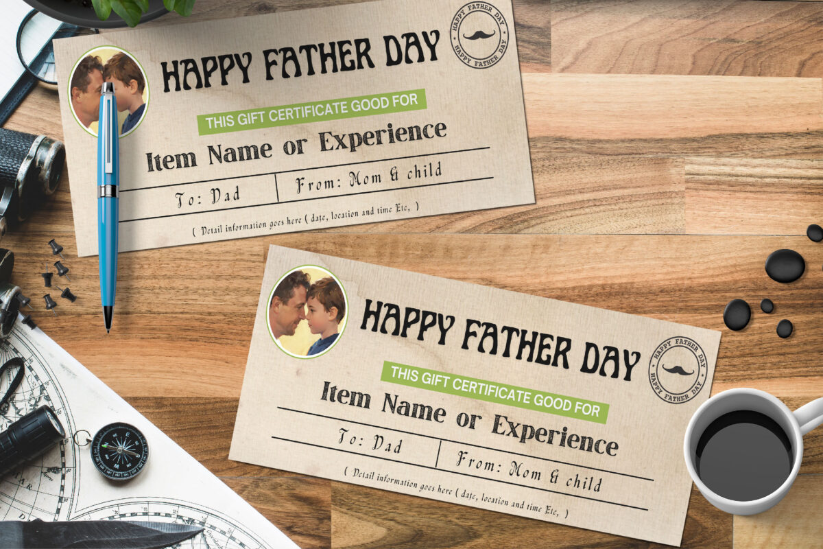 Editable Father's Day Gift Voucher Template – Printable Experience Coupon for Dad, Custom Reusable Certificate, Instant Download Present Idea - Image 2