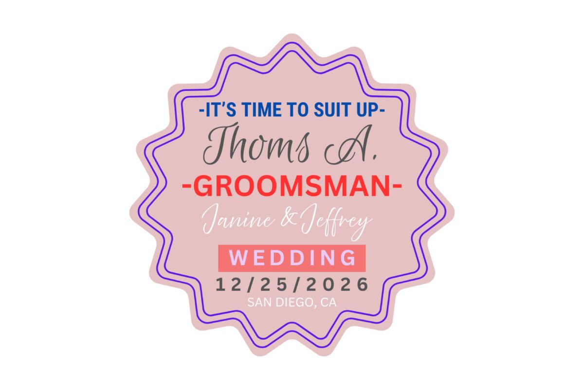 Editable Groomsmen Gift, Groomsman Proposal Gift Box label, custom whiskey label, best man gift, Man of Honor gift, Usher gift, custom liquor label in Canva File - Image 5